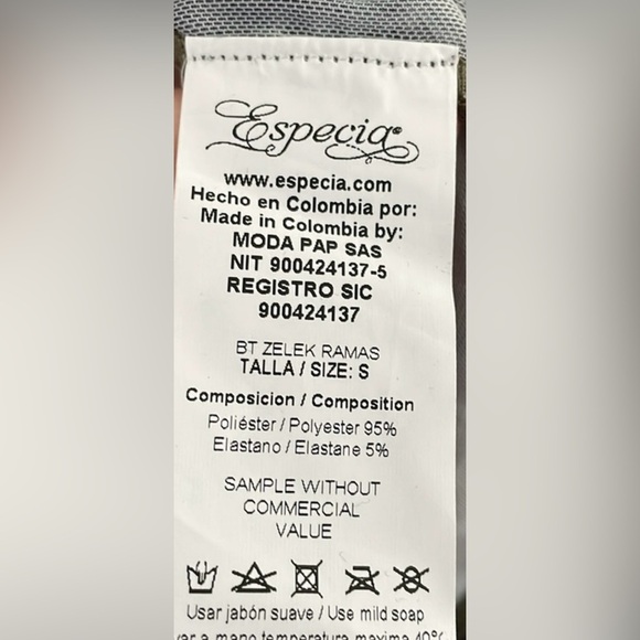 ESPECIA High Neck Top, Black/Grey, Size S, EUC - Picture 7 of 7